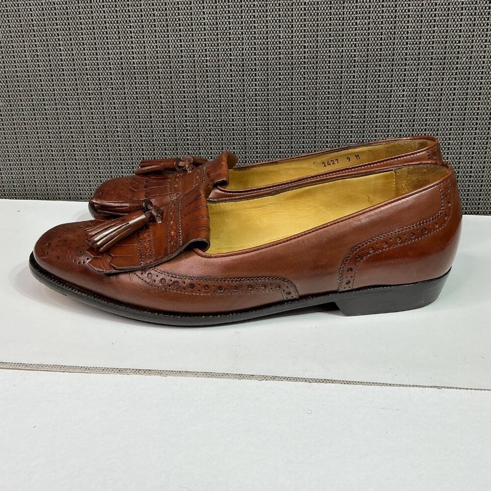 Cole Haan Men's Bragano Made in Italy Brown Leather Shoes Size 9M - Picture 2 of 8